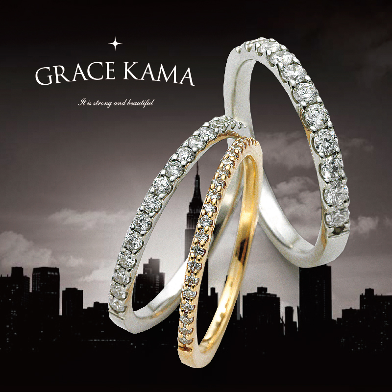 山口県で人気の鍛造製法結婚指輪特集のミッドタウンニューヨーク