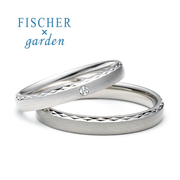 山口県で人気の鍛造製法結婚指輪特集のフィッシャーgardenコラボ1