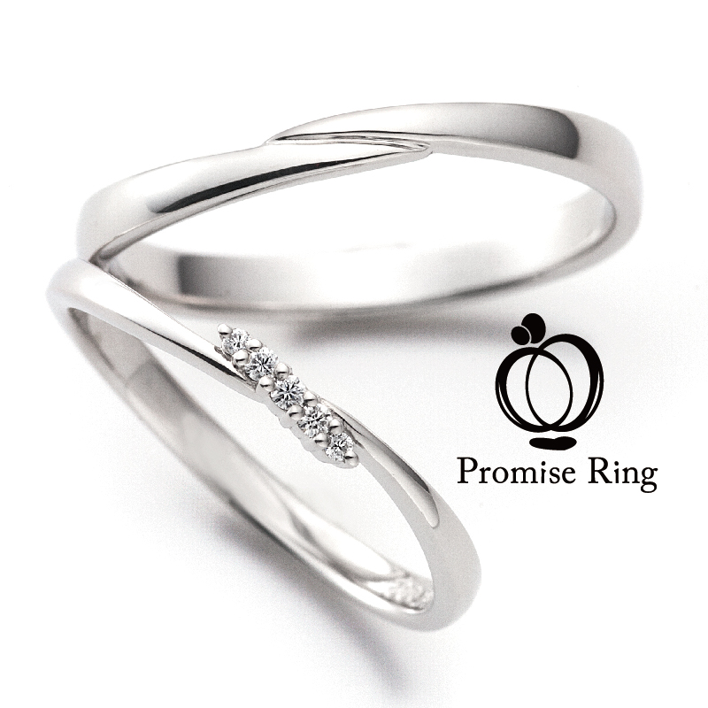 Promise of JOY　ウェーブデザイン結婚指輪