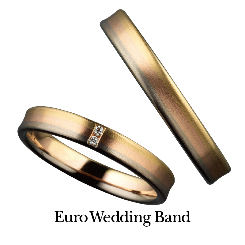 姫路の鍛造製法の結婚指輪ユーロウエディングバンド2