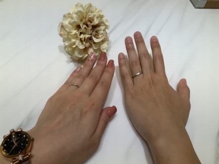 神戸市灘区　ECTURO（エクトゥーロ）とStelGiurare（ステルジュラーレ）の結婚指輪