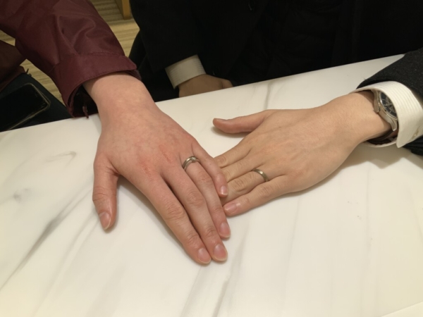 西宮市　YUKAHOJOの結婚指輪をご成約頂きました