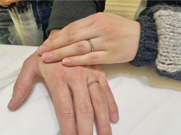 明石市　FISCHERの結婚指輪をご成約頂きました。