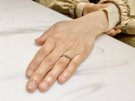 芦屋市　gardenオリジナルの婚約指輪をご成約頂きました。