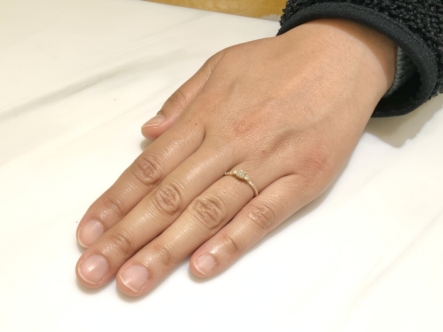 尼崎市　YUKAHOJOの婚約指輪をご成約頂きました。