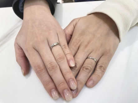 神戸市兵庫区　RosettE/SPの結婚指輪をご成約頂きました。