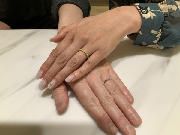 姫路市　PulitoとYUKAHOJOの結婚指輪をご成約頂きました
