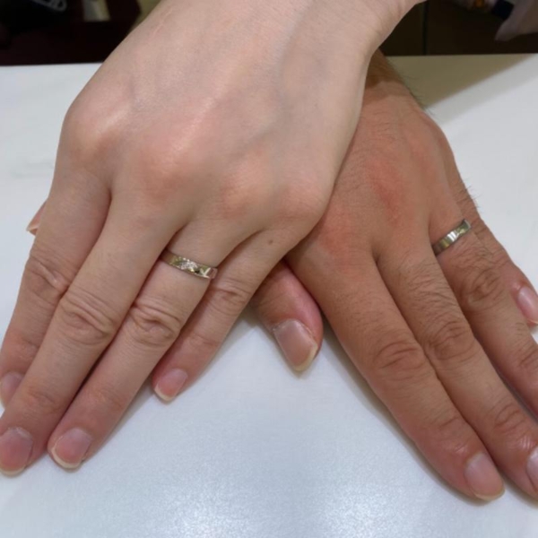尼崎市フィッシャー×gardenの結婚指輪をご成約していただきました。