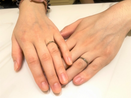 神戸市　nocurの結婚指輪をご成約頂きました