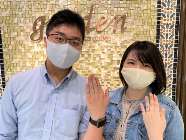 神戸市　FISCHERの結婚指輪をご成約頂きました