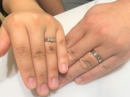 加古川市　Aimeroirの婚約指輪とFISCHERの結婚指輪をご成約頂きました