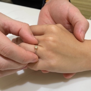 岡山県滋賀県から婚約指輪のご成約