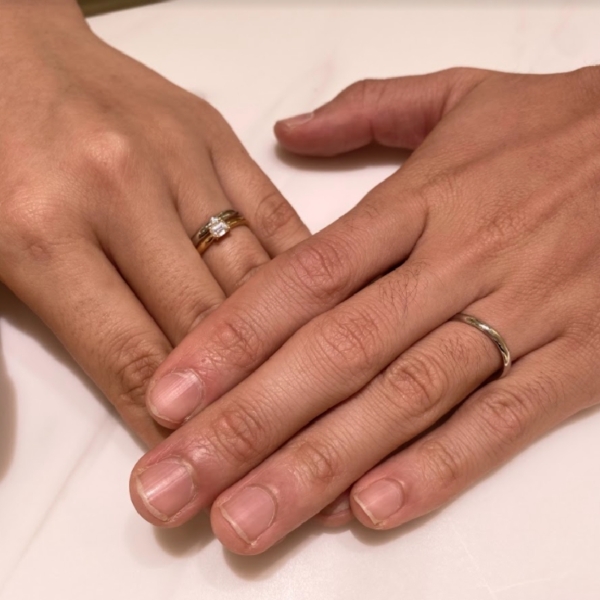 姫路市　RosettEの婚約指輪とフィッシャーの結婚指輪をご成約していただきました。