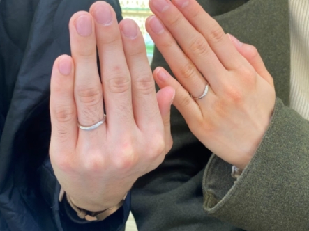 神戸市東灘区　サムシングブルーアイテールの結婚指輪