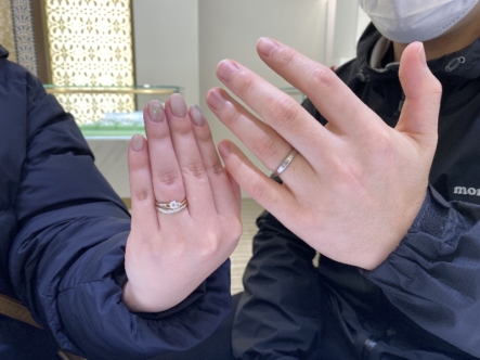 姫路市　FISCHERとECTUROの結婚指輪をご成約頂きました