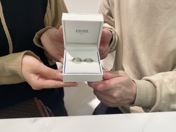 大阪府大阪市　FISCHERの結婚指輪をご成約頂きました