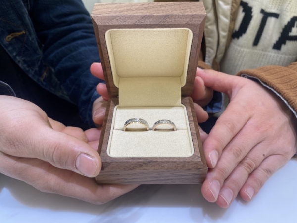 兵庫県尼崎市　マイレの結婚指輪をご成約頂きました