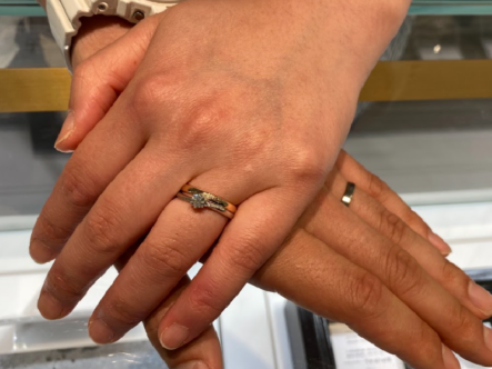 三木市加古川市　FISCHERの結婚指輪をご成約頂きました。