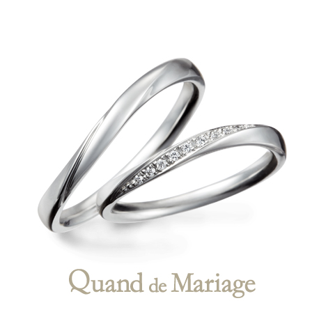 明石で人気の結婚指輪クアンドマリアージュトュジュールアンサンブル