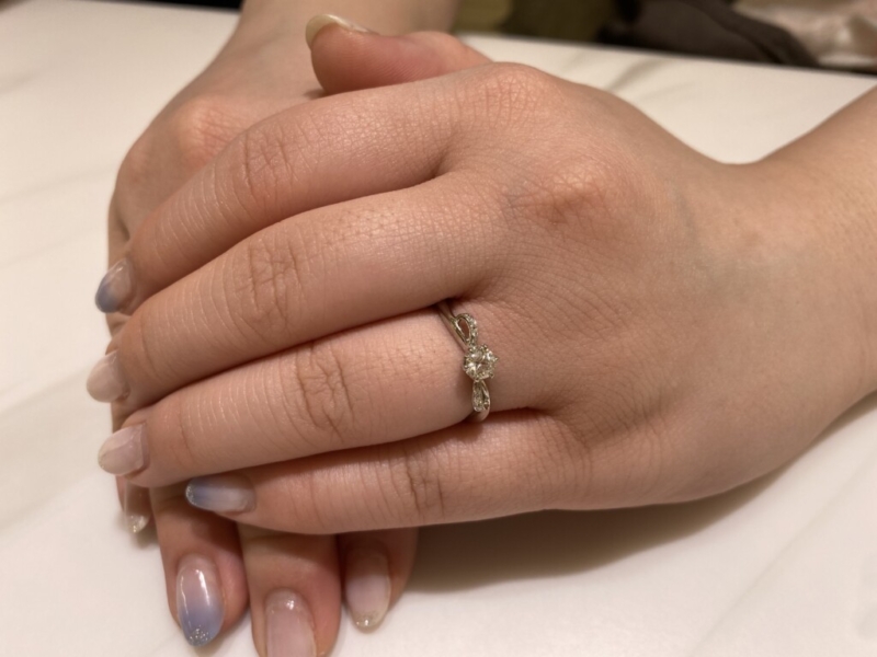 大阪市生野区　gardenオリジナルの婚約指輪をご成約頂きました。