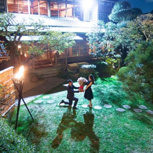 大阪gardenのサプライズプロポーズ ザ・ガーデン・プレイス 蘇州園