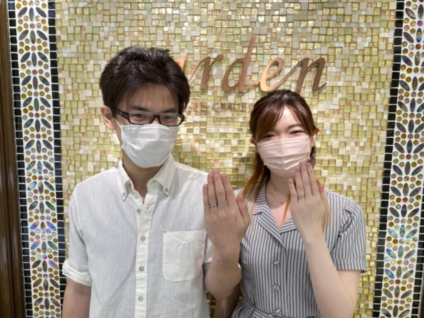 大阪市西区　FISCHERの結婚指輪をご成約頂きました。