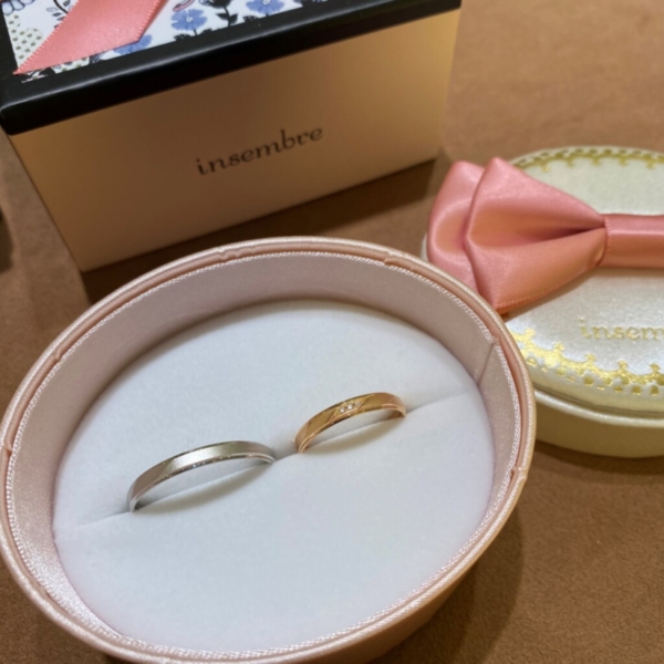 神戸市北区　insembreの結婚指輪をご成約頂きました。