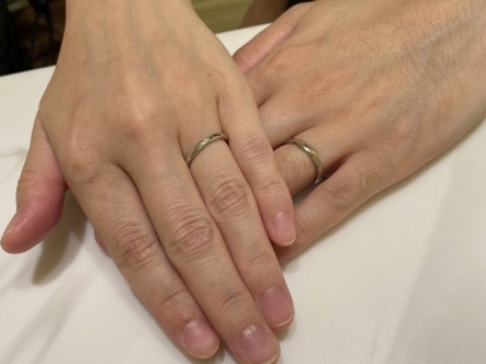 兵庫県明石市　FISCHERの結婚指輪をご成約頂きました