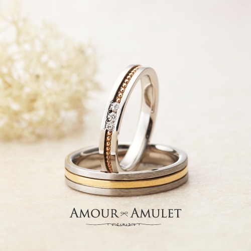 神戸三ノ宮で人気の結婚指輪のアムールアミュレットのアザレア
