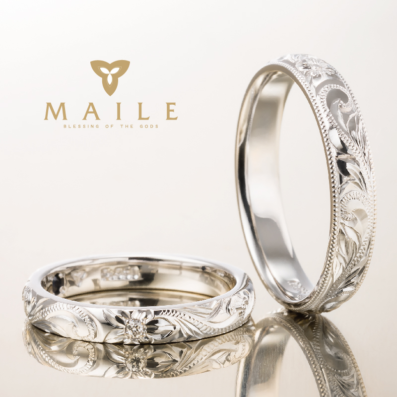 鍛造製法の結婚指輪マイレプラチナバレル