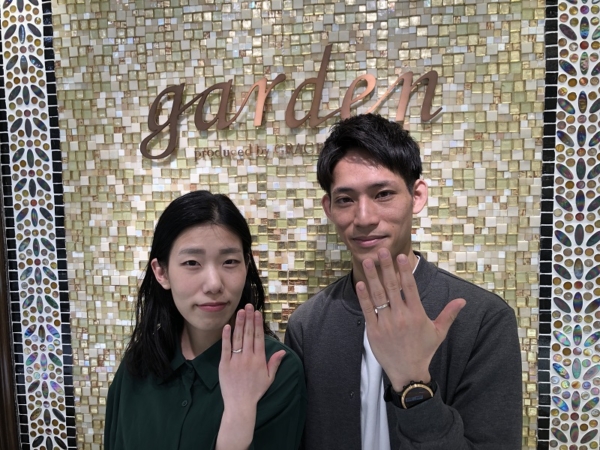 神戸市北区「MILK&Strawberry」の結婚指輪をご成約いただきました。