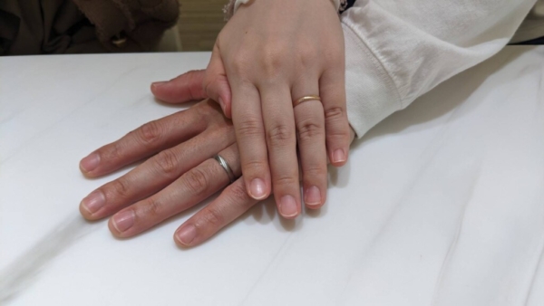 神戸市灘区からご来店「FISCHER」の結婚指輪をご成約頂きました