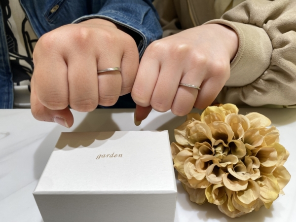 神戸市よりご来店「IDEAL Plus fort」の結婚指輪をご成約いただきました