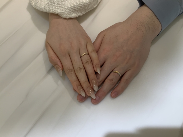 神戸市東灘区とりご来店　IDEAL plusfortの結婚指輪をご成約いただきました