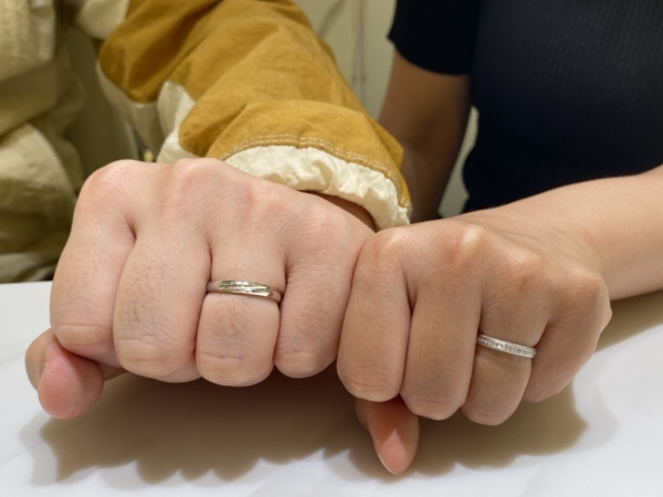 兵庫県神戸市からご来店「Pilot Bridal」の結婚指輪をご成約頂きました