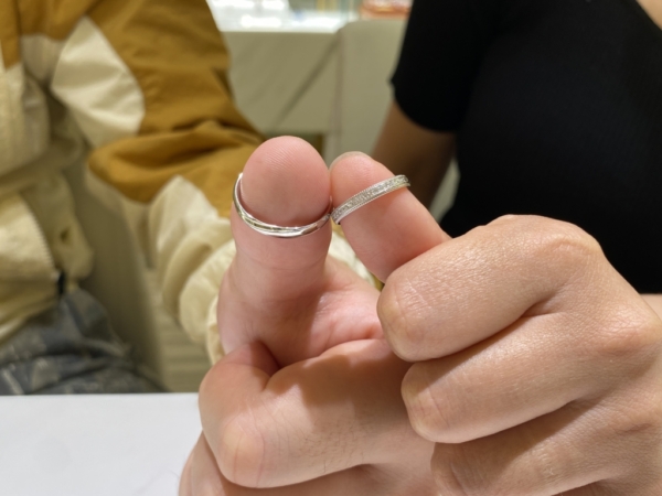 兵庫県神戸市からご来店「パイロットブライダル」の結婚指輪をご成約頂きました