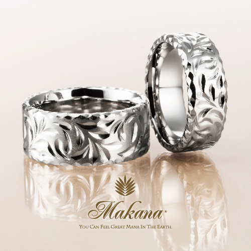ハワイアンジュエリーの婚約指輪　Makana