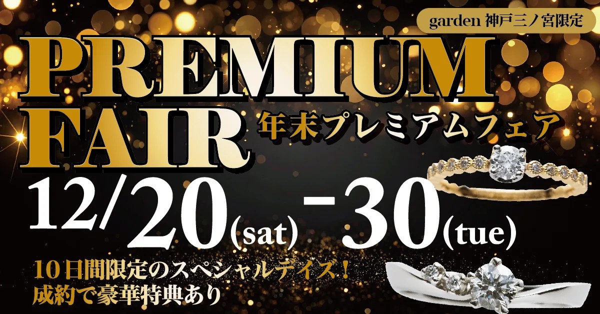 年末プレミアムフェア|12/20~30の10日間限定開催!