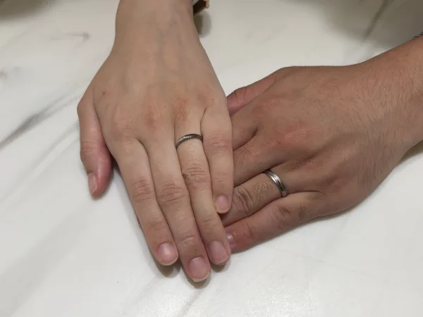 兵庫県神崎郡からご来店「gardenオリジナル」婚約指輪と「FISCHER」結婚指輪をご成約