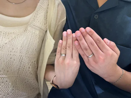 兵庫県神崎郡からご来店「gardenオリジナル」婚約指輪と「FISCHER」結婚指輪をご成約