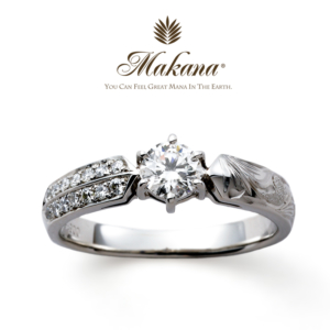 三宮・神戸でおすすめのハワイアンジュエリーの婚約指輪 Makana ME-3