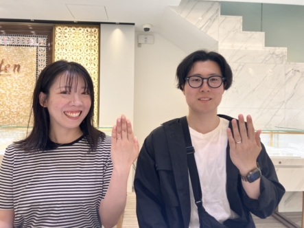愛媛県新居浜市よりご来店「FISCHER」の結婚指輪をご成約いただきました。