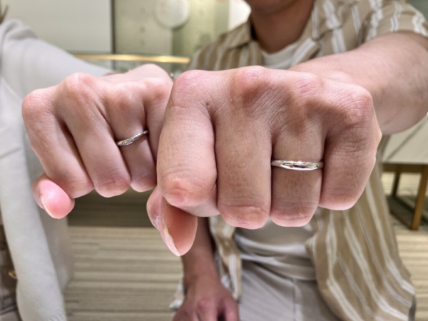 須磨区よりご来店「Mariage ent」の結婚指輪をご成約いただきました。