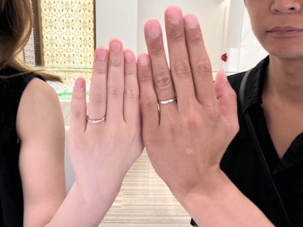 姫路市よりご来店「nocur」「AMOUR AMULET」の結婚指輪をご成約