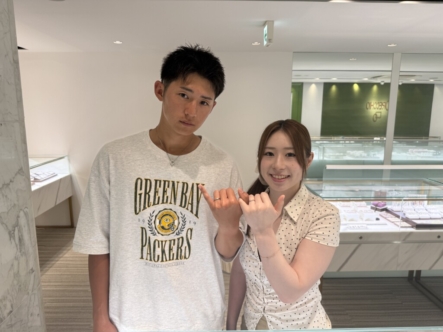 丹波市よりご来店「IDEALPlusfort」の結婚指輪をご成約。