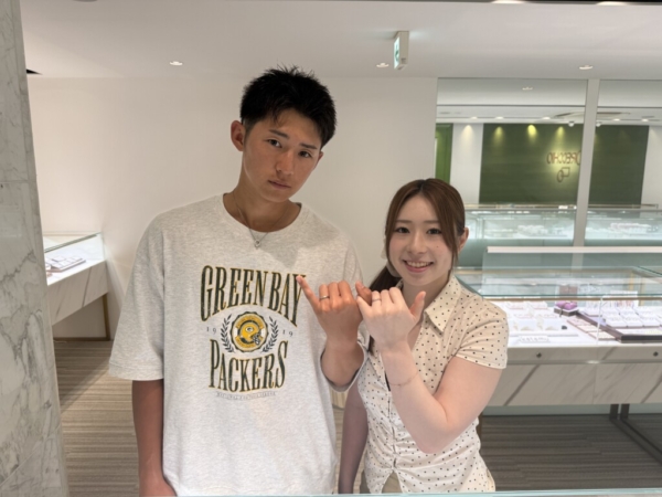 丹波市よりご来店「IDEALPlusfort」の結婚指輪をご成約。