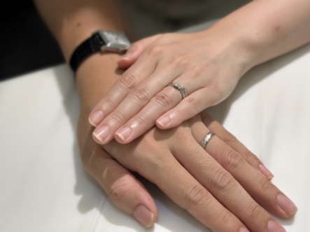 加古川市よりご来店「FISCHER」の結婚指輪をご成約