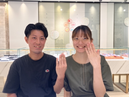 神戸市中央区よりご来店「FISCHER」の結婚指輪をご成約