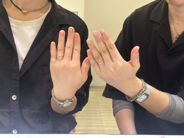 神戸市須磨区よりご来店「Pulito」の結婚指輪をご成約