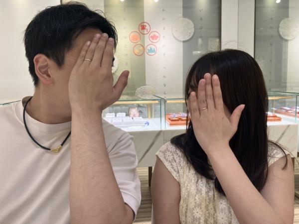 芦屋市よりご来店「Pulito」の結婚指輪をご成約